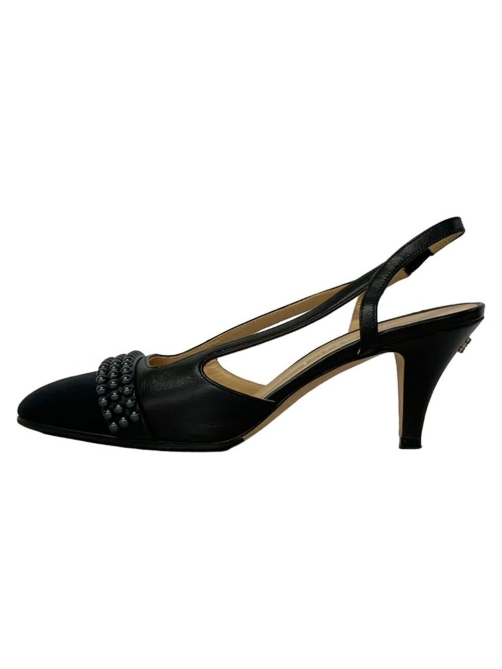 Chanel Sandals C Black Leather 36